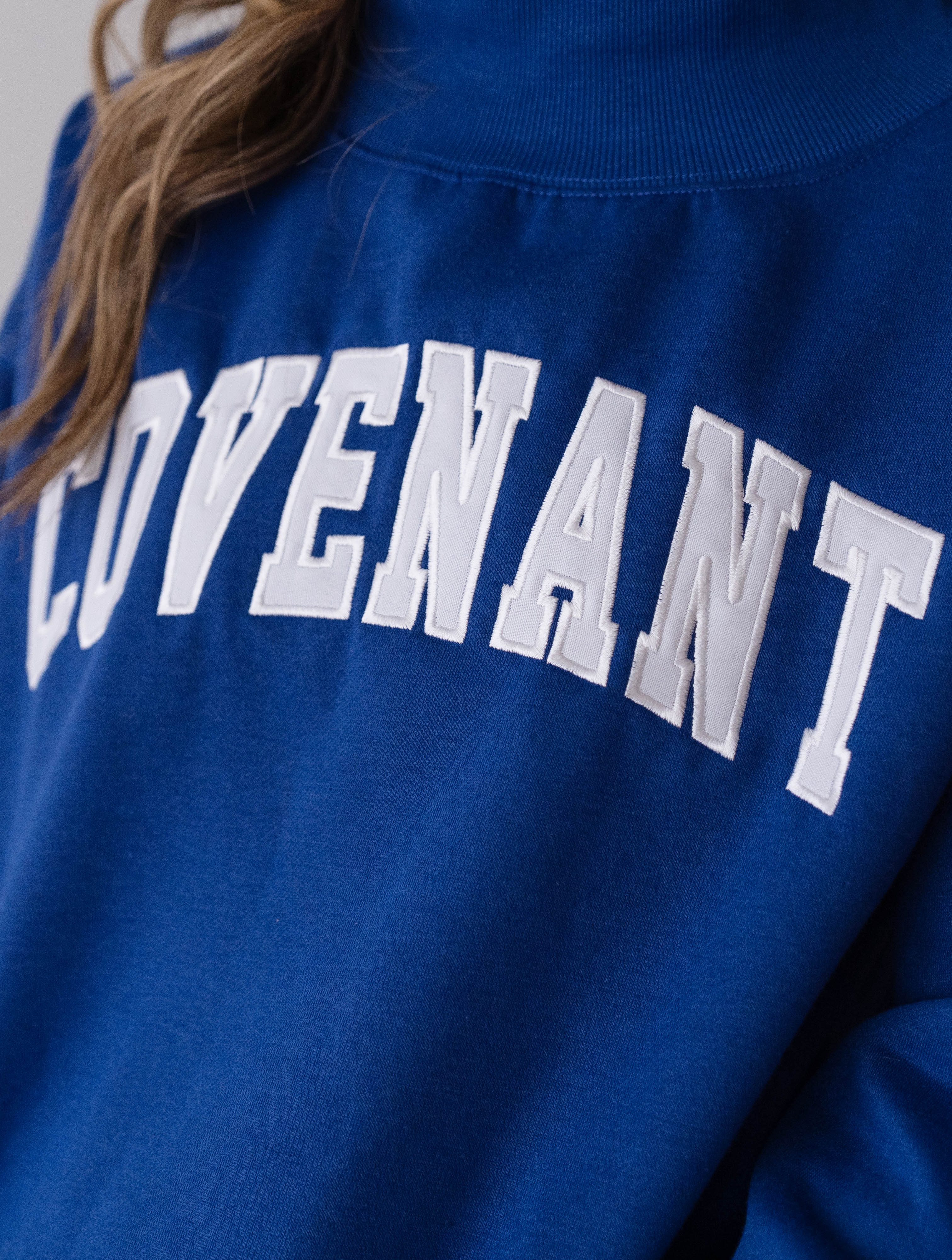 Covenant Blue Mockneck