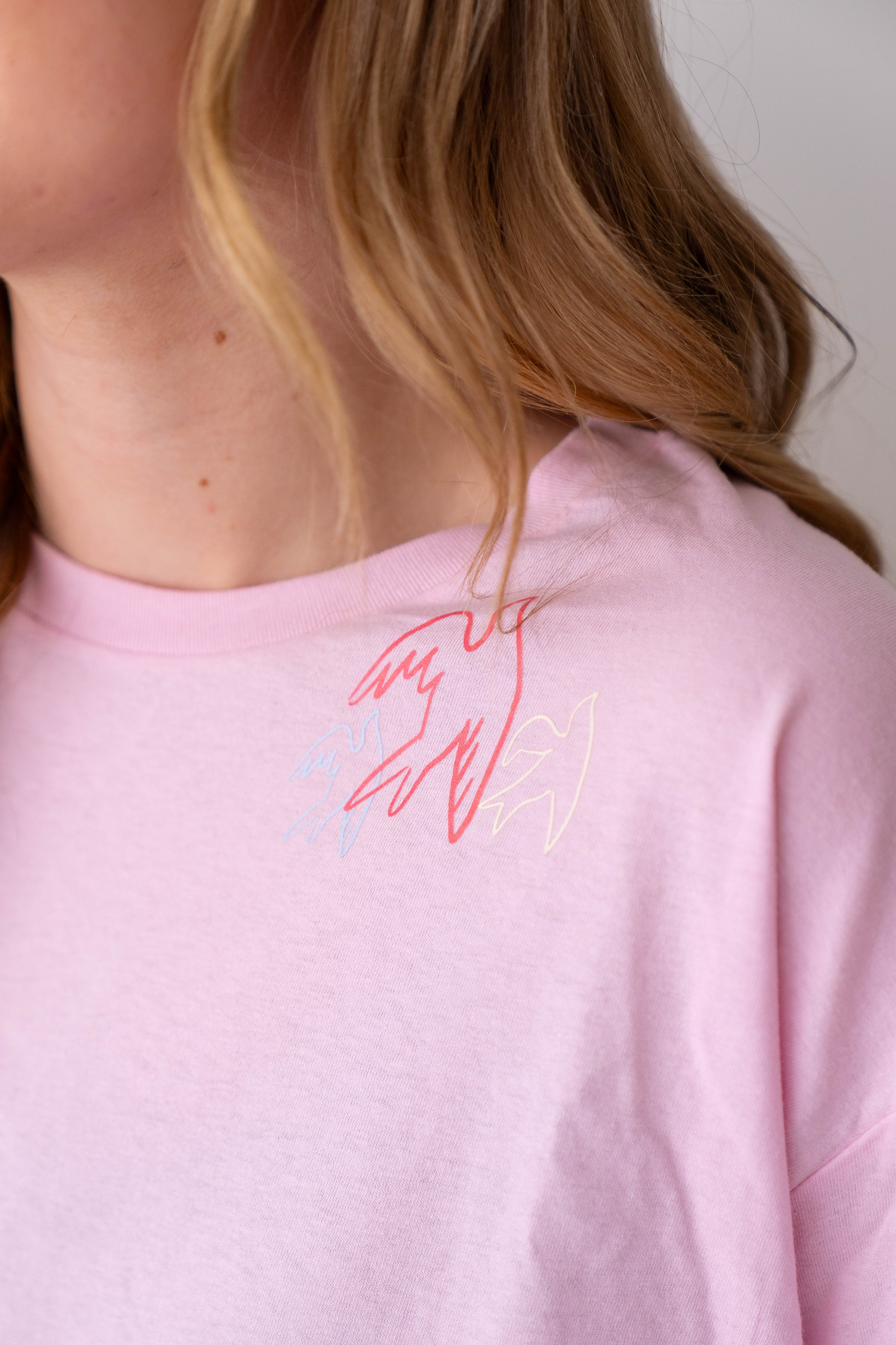 Set Free Light Pink Tee