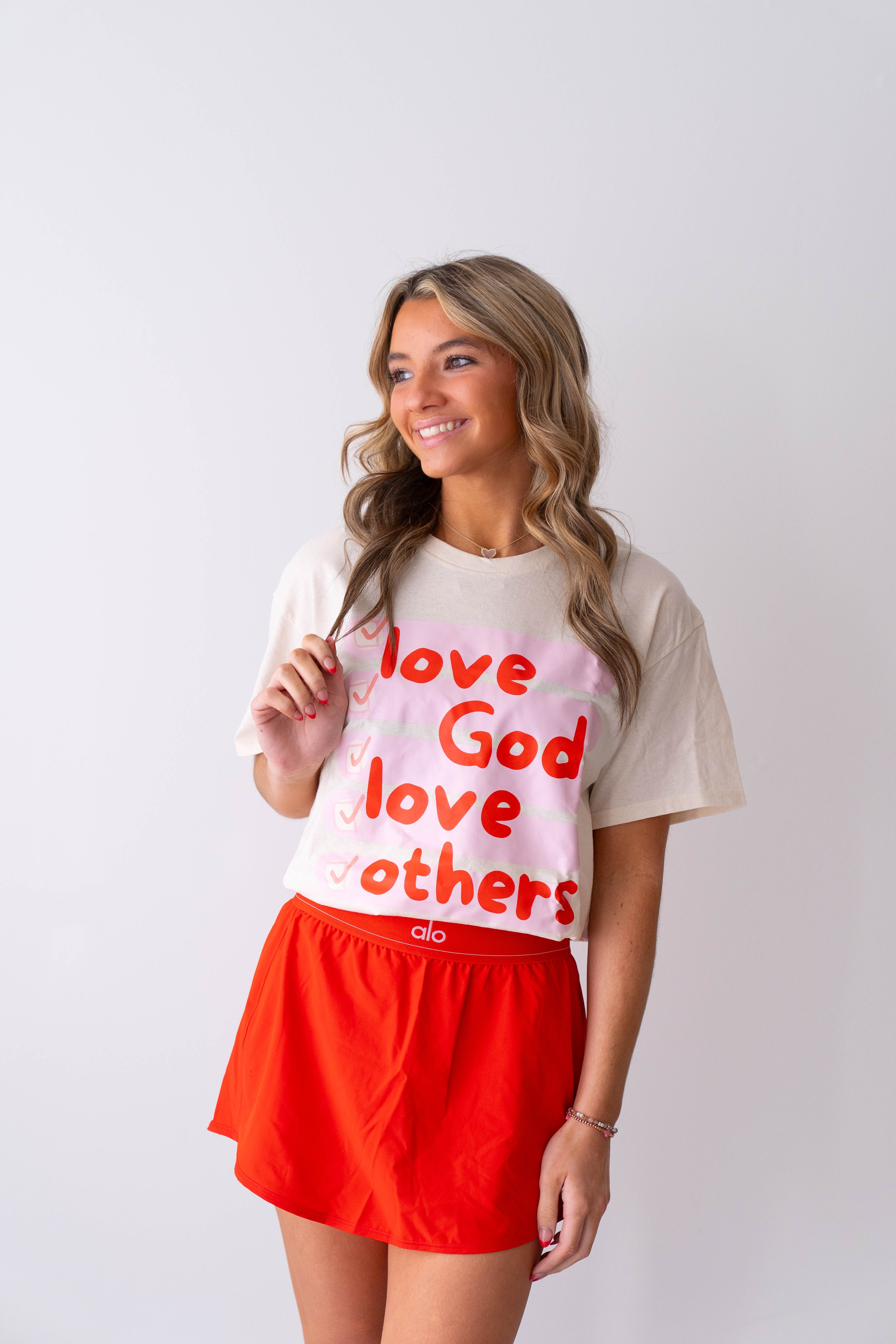 Love God, Love Others Natural Tee