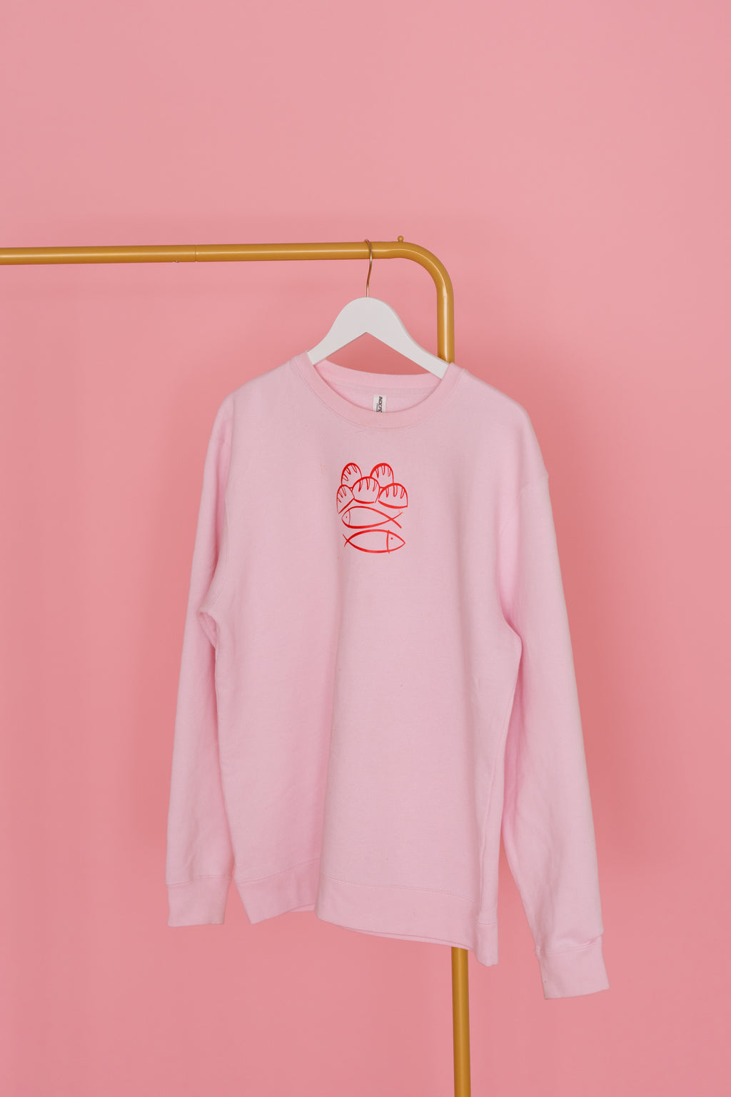 A LOT WITH LITTLE CREWNECK - Pink