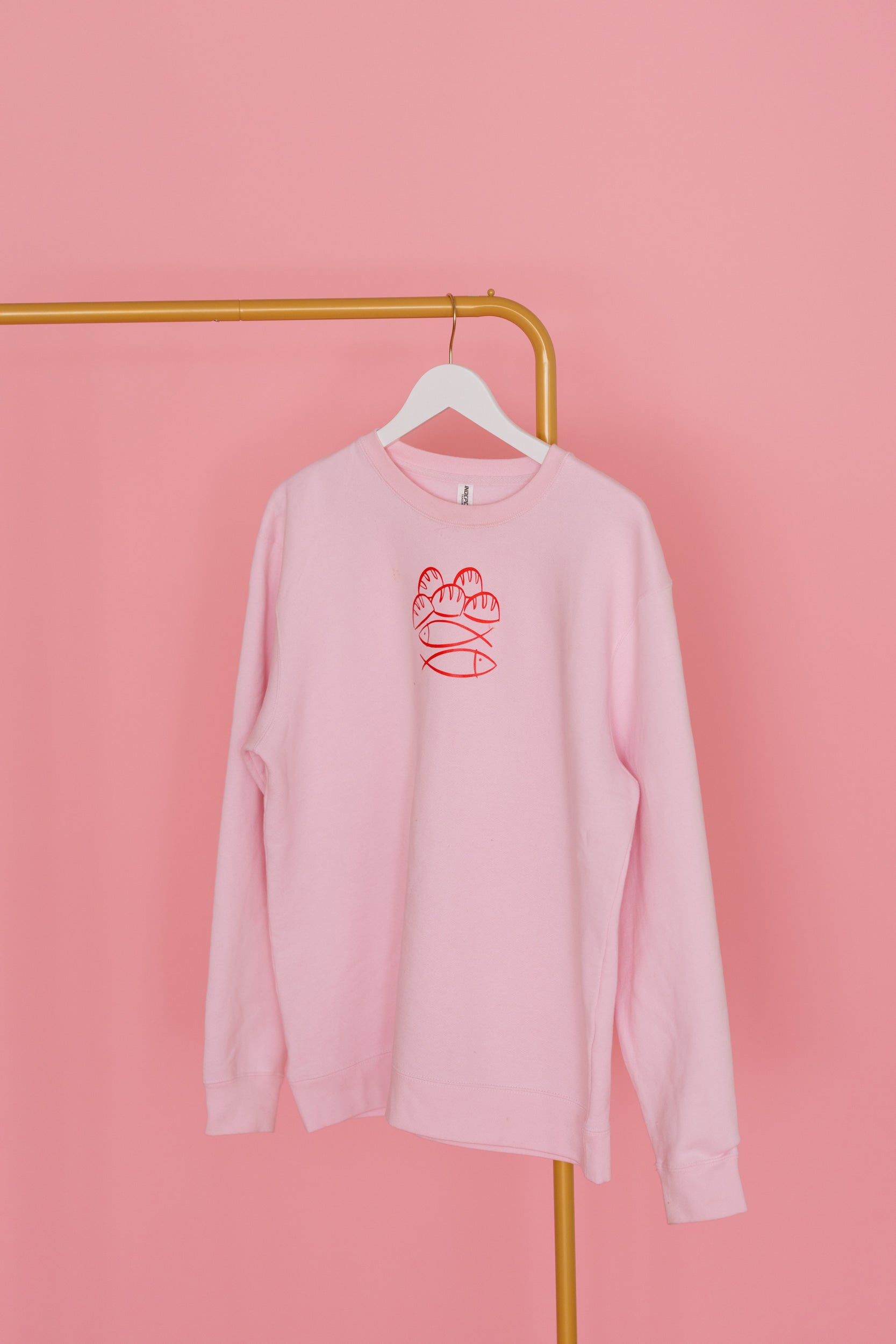 A LOT WITH LITTLE CREWNECK - Pink
