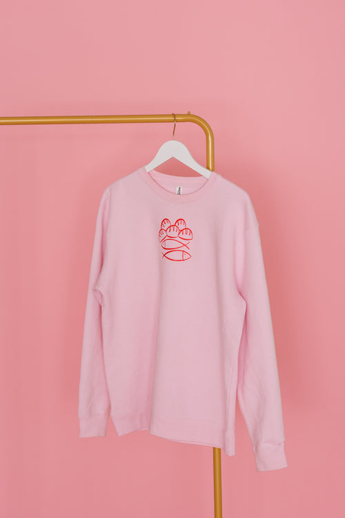 A LOT WITH LITTLE CREWNECK - Pink