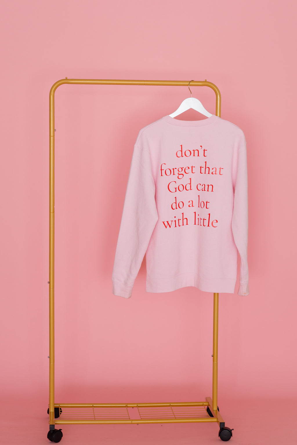 A LOT WITH LITTLE CREWNECK - Pink