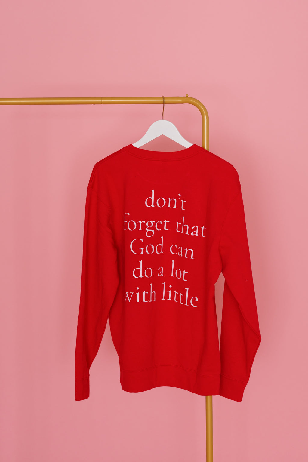 A LOT WITH LITTLE CREWNECK - RED
